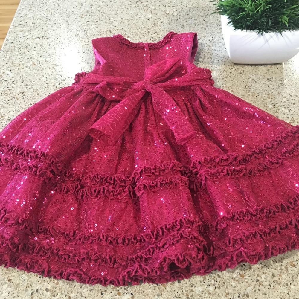Sequin Red Party Special Occasion Dress